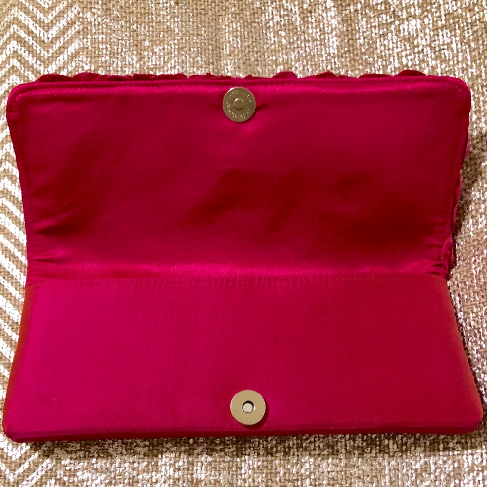 “Shiraleah” Fuchsia Raspberry Clutch Handbag Purse - image 5